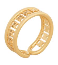 Triomphe Multi Ring in Brass with Gold Finish 